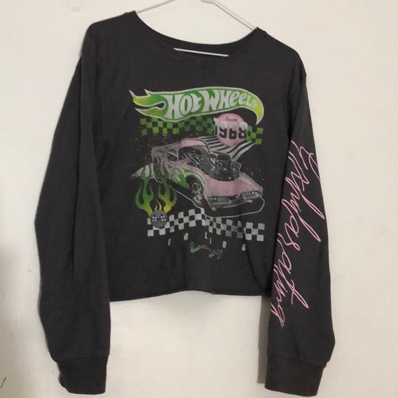 Sleeve Crop Hot Wheels Shirt | Poshmark